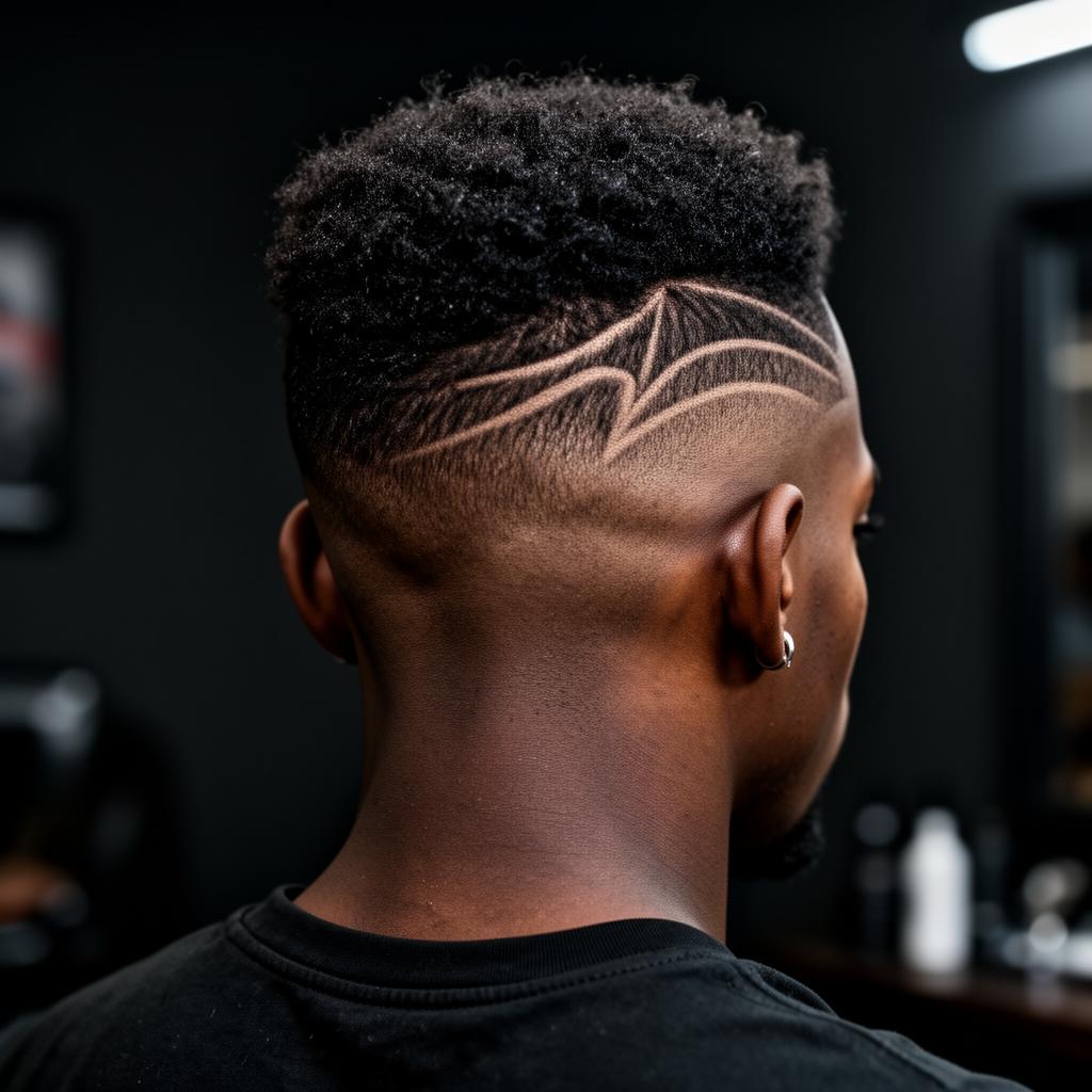 Tight Lines Barbershop work — Burst Fade